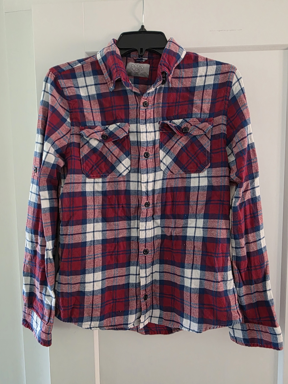 Boy's Red Plaid Flannel Shirt